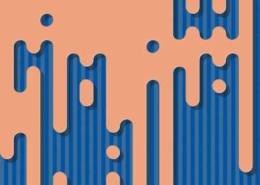 Soyut Yuvarlak Renk Çizgileri Yarım Tonlu Geçiş Arkaplan Resimlemesi