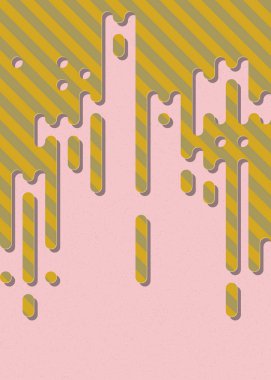 soyut yuvarlak renkli satırlar yarım ton geçiş arkaplan illüstrasyonu 