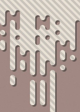 soyut yuvarlak renkli satırlar yarım ton geçiş arkaplan illüstrasyonu 