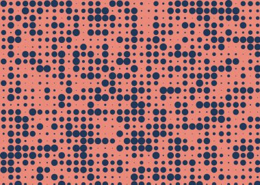 soyut renkli yarım tonlu noktalar üretken sanat arkaplan çizimleri