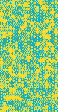 Soyut Renk Yarım Tonlama Noktaları üretken sanat arkaplanı çizimi