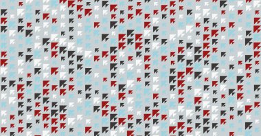 Soyut yarım ton modern geometrik arkaplan, vektör illüstrasyonu  