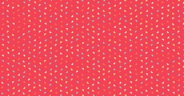 piksellerin kırmızı vektör çizimi ve geometrik küçük şekiller, arkaplan