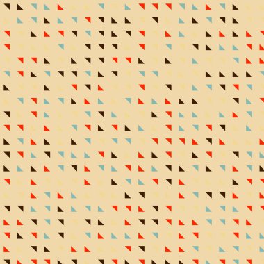 Piksel ve geometrik küçük şekillerin vektör çizimi, kopyalama alanı için arkaplan