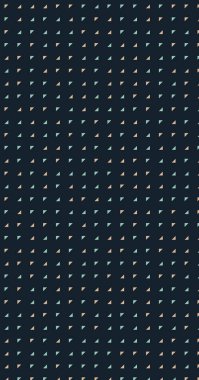 Piksellerin koyu vektör çizimi ve geometrik küçük şekiller, arkaplan