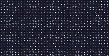 Piksellerin koyu vektör çizimi ve geometrik küçük şekiller, arkaplan