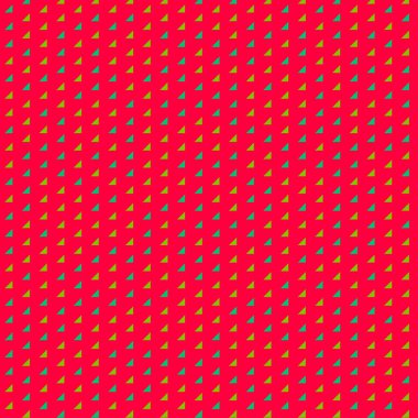 piksellerin kırmızı vektör çizimi ve geometrik küçük şekiller, arkaplan