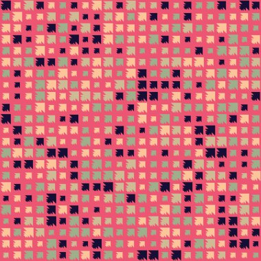 soyut renkli yarım tonlu noktalar üretken sanat arkaplan çizimleri