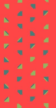 Soyut renkli yarım ton geometrik üretken sanat arka planı, vektör illüstrasyonu 