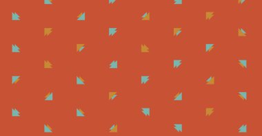 Soyut renkli yarım ton geometrik üretken sanat arka planı, vektör illüstrasyonu 