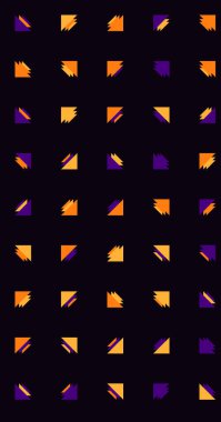 Soyut Renk Yarım Tonlama Noktaları üretken sanat arkaplanı çizimi