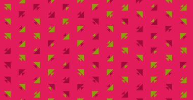 Soyut renkli yarım ton geometrik üretken sanat arka planı, vektör illüstrasyonu 