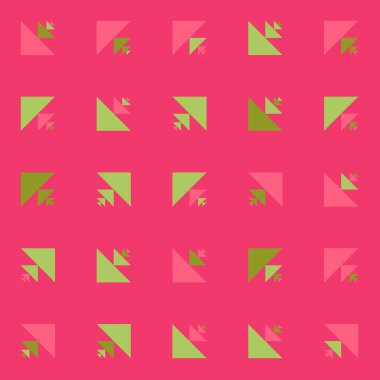 Soyut renkli yarım ton geometrik üretken sanat arka planı, vektör illüstrasyonu 