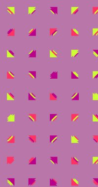 Soyut renkli yarım ton geometrik üretken sanat arka planı, vektör illüstrasyonu 