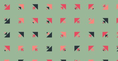 Soyut renkli yarım ton geometrik üretken sanat arka planı, vektör illüstrasyonu 