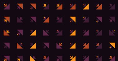 Soyut renkli yarım ton geometrik üretken sanat arka planı, vektör illüstrasyonu 