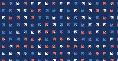 Soyut renkli yarım ton geometrik üretken sanat arka planı, vektör illüstrasyonu 