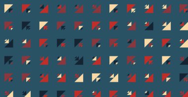 Soyut renkli yarım ton geometrik üretken sanat arka planı, vektör illüstrasyonu 