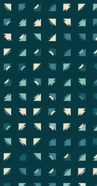 Soyut renkli yarım ton geometrik üretken sanat arka planı, vektör illüstrasyonu 