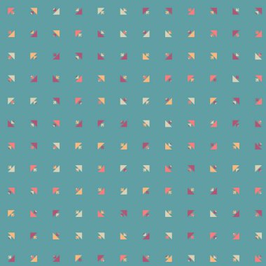 Soyut renkli yarım ton geometrik üretken sanat arka planı, vektör illüstrasyonu 