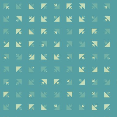 Soyut renkli yarım ton geometrik üretken sanat arka planı, vektör illüstrasyonu 