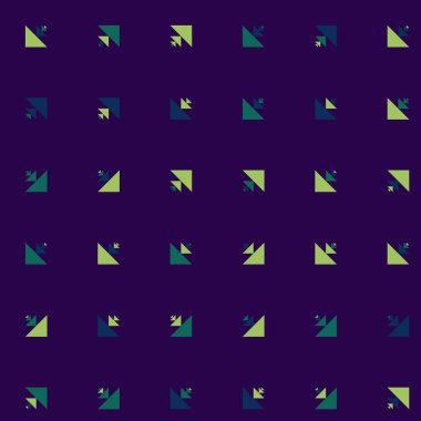 Soyut renkli yarım ton geometrik üretken sanat arka planı, vektör illüstrasyonu 