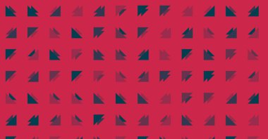 Soyut renkli yarım ton geometrik üretken sanat arka planı, vektör illüstrasyonu 