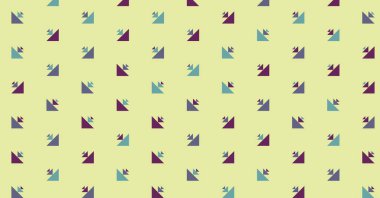 Soyut renkli yarım ton geometrik üretken sanat arka planı, vektör illüstrasyonu 