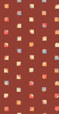 Soyut renkli yarım ton geometrik üretken sanat arka planı, vektör illüstrasyonu 