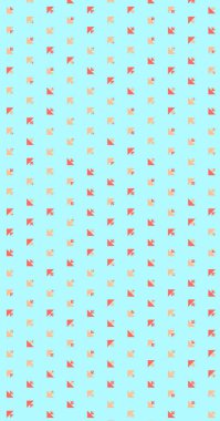 Soyut renkli yarım ton geometrik üretken sanat arka planı, vektör illüstrasyonu 