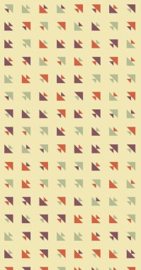 Soyut renkli yarım ton geometrik üretken sanat arka planı, vektör illüstrasyonu 