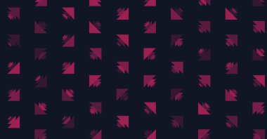 Soyut renkli yarım ton geometrik üretken sanat arka planı, vektör illüstrasyonu 