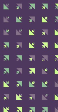 Soyut renkli yarım ton geometrik üretken sanat arka planı, vektör illüstrasyonu 