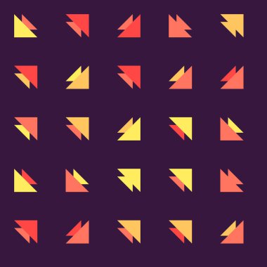 Soyut renkli yarım ton geometrik üretken sanat arka planı, vektör illüstrasyonu 