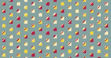 Soyut renkli yarım ton geometrik üretken sanat arka planı, vektör illüstrasyonu 