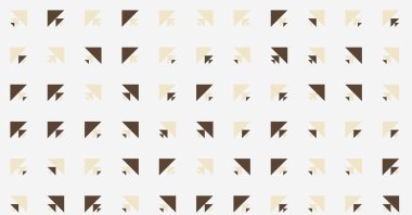 Soyut renkli yarım ton geometrik üretken sanat arka planı, vektör illüstrasyonu 