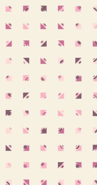 Soyut renkli yarım ton geometrik üretken sanat arka planı, vektör illüstrasyonu 