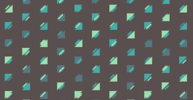 Soyut renkli yarım ton geometrik üretken sanat arka planı, vektör illüstrasyonu 