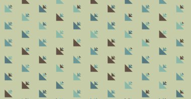 Soyut renkli yarım ton geometrik üretken sanat arka planı, vektör illüstrasyonu 