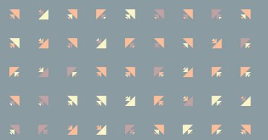 Soyut renkli yarım ton geometrik üretken sanat arka planı, vektör illüstrasyonu 