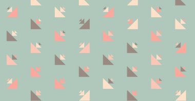 Soyut renkli yarım ton geometrik üretken sanat arka planı, vektör illüstrasyonu 