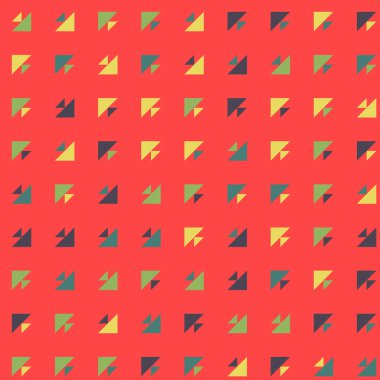 Soyut renkli yarım ton geometrik üretken sanat arka planı, vektör illüstrasyonu 