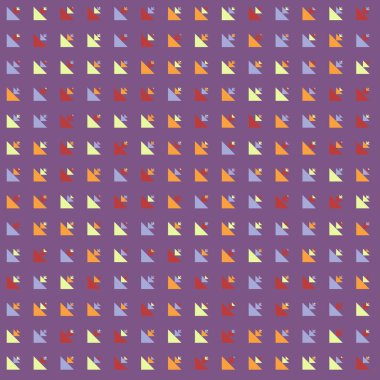 Soyut renkli yarım ton geometrik üretken sanat arka planı, vektör illüstrasyonu 