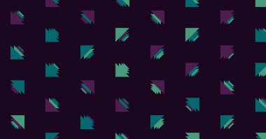 Soyut renkli yarım ton geometrik üretken sanat arka planı, vektör illüstrasyonu 