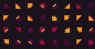 Soyut renkli yarım ton geometrik üretken sanat arka planı, vektör illüstrasyonu 