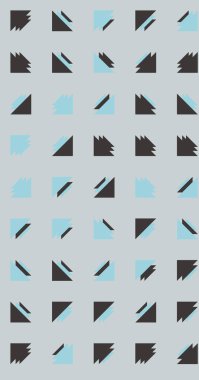 Soyut renkli yarım ton geometrik üretken sanat arka planı, vektör illüstrasyonu 