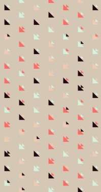 Soyut renkli yarım ton geometrik üretken sanat arka planı, vektör illüstrasyonu 