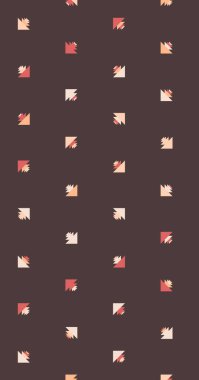 Soyut renkli yarım ton geometrik üretken sanat arka planı, vektör illüstrasyonu 