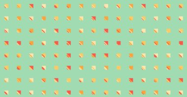 Soyut renkli yarım ton geometrik üretken sanat arka planı, vektör illüstrasyonu 