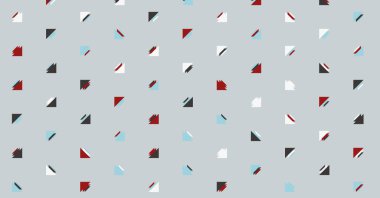 Soyut renkli yarım ton geometrik üretken sanat arka planı, vektör illüstrasyonu 